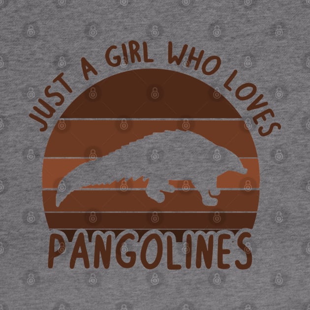 Girl pangolin women love retro saying by FindYourFavouriteDesign